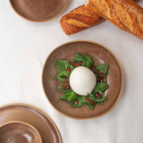 MOCHA STONEWARE STARTER PLATE