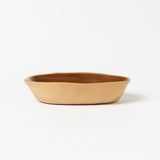 MOCHA STONEWARE GONDOLA SMALL SERVING PLATE